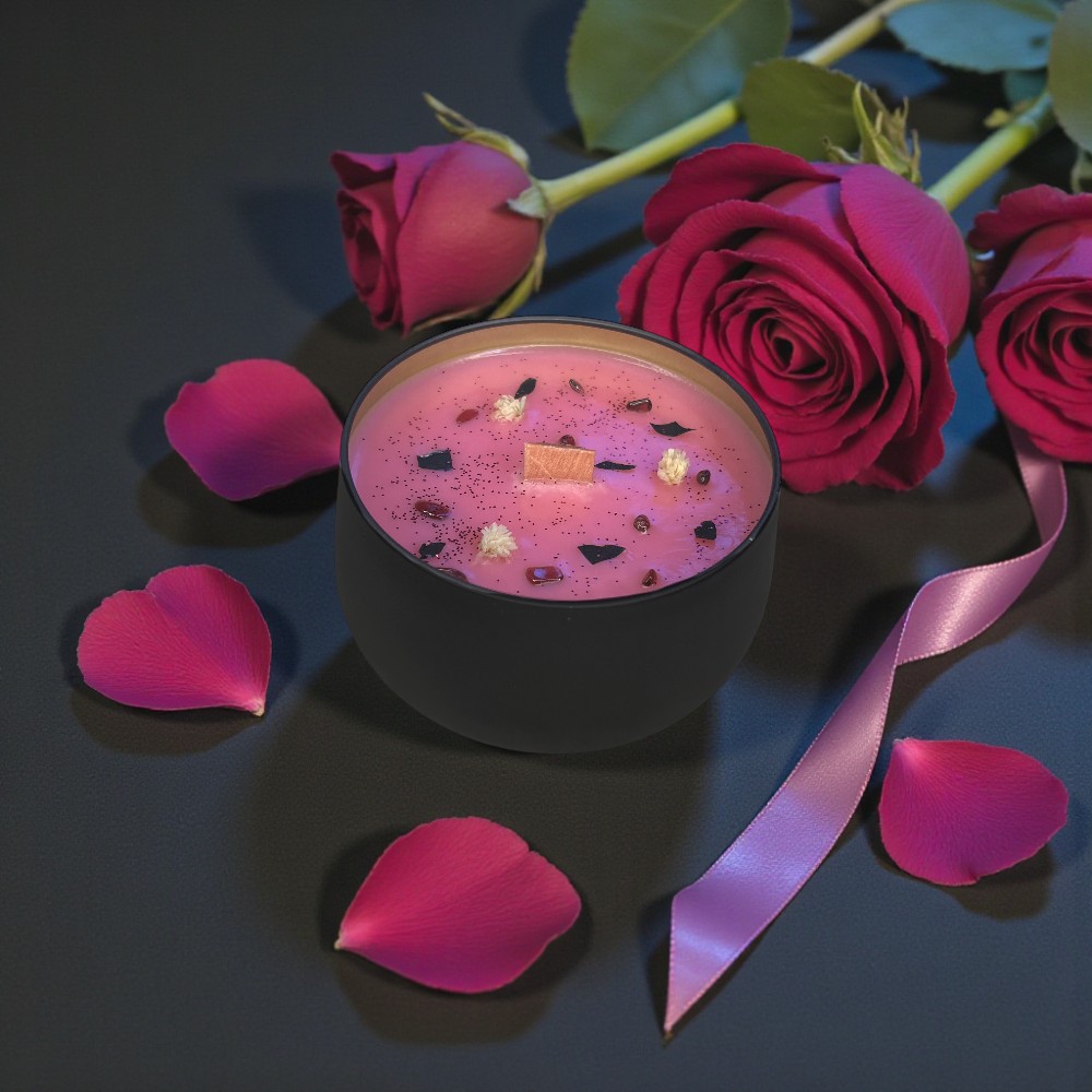 Bougie Always à la rose éternelle, cadeau romantique pour la Saint-Valentin